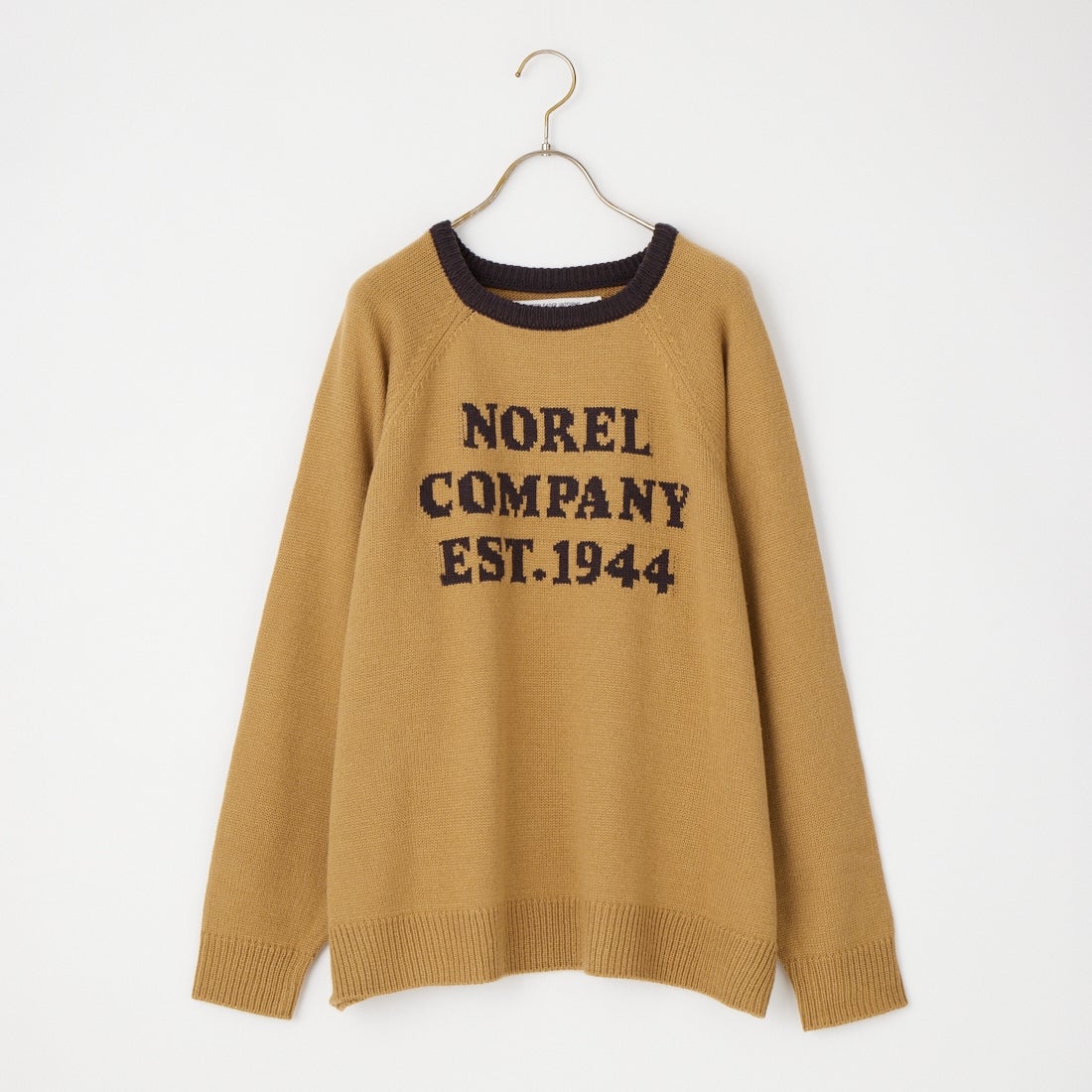 LOGAN Knitting Mills [ローガン ニッティング ミルズ] 別注 配色ジャガードラグランニット [LG-26FW29IN-JF] BEIGE