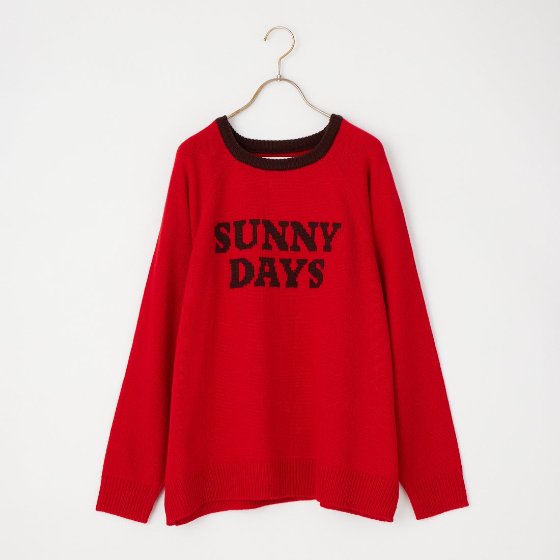 LOGAN Knitting Mills [ローガン ニッティング ミルズ] 別注 配色ジャガードラグランニット [LG-26FW29IN-JF] RED