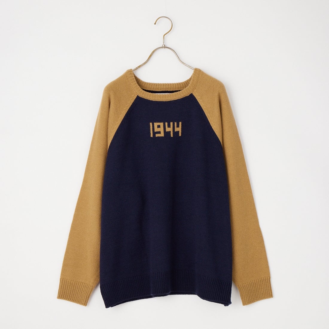 LOGAN Knitting Mills [ローガン ニッティング ミルズ] 別注 配色ジャガードラグランニット [LG-26FW29IN-JF] NAVY