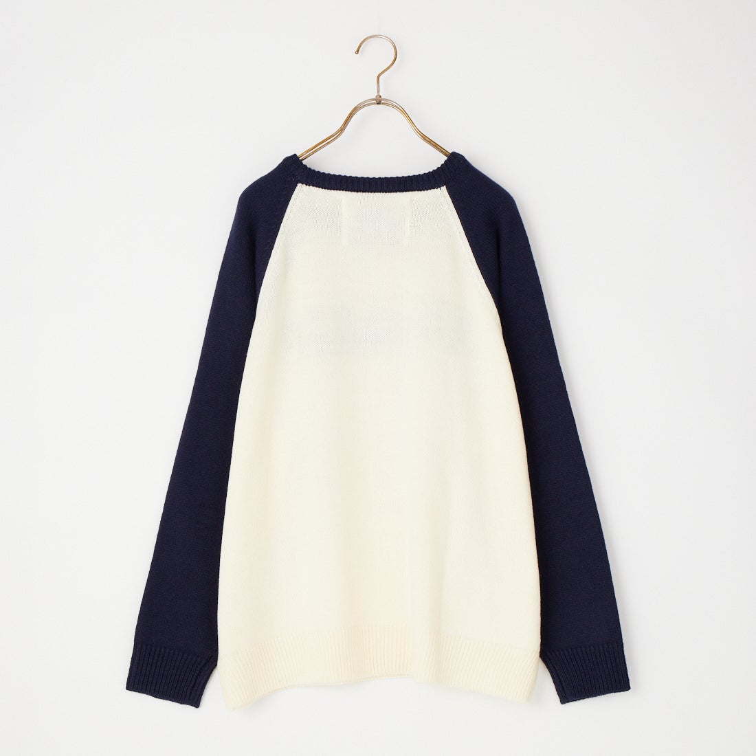 LOGAN Knitting Mills [ローガン ニッティング ミルズ] 別注 配色ジャガードラグランニット [LG-26FW29IN-JF] IVORY