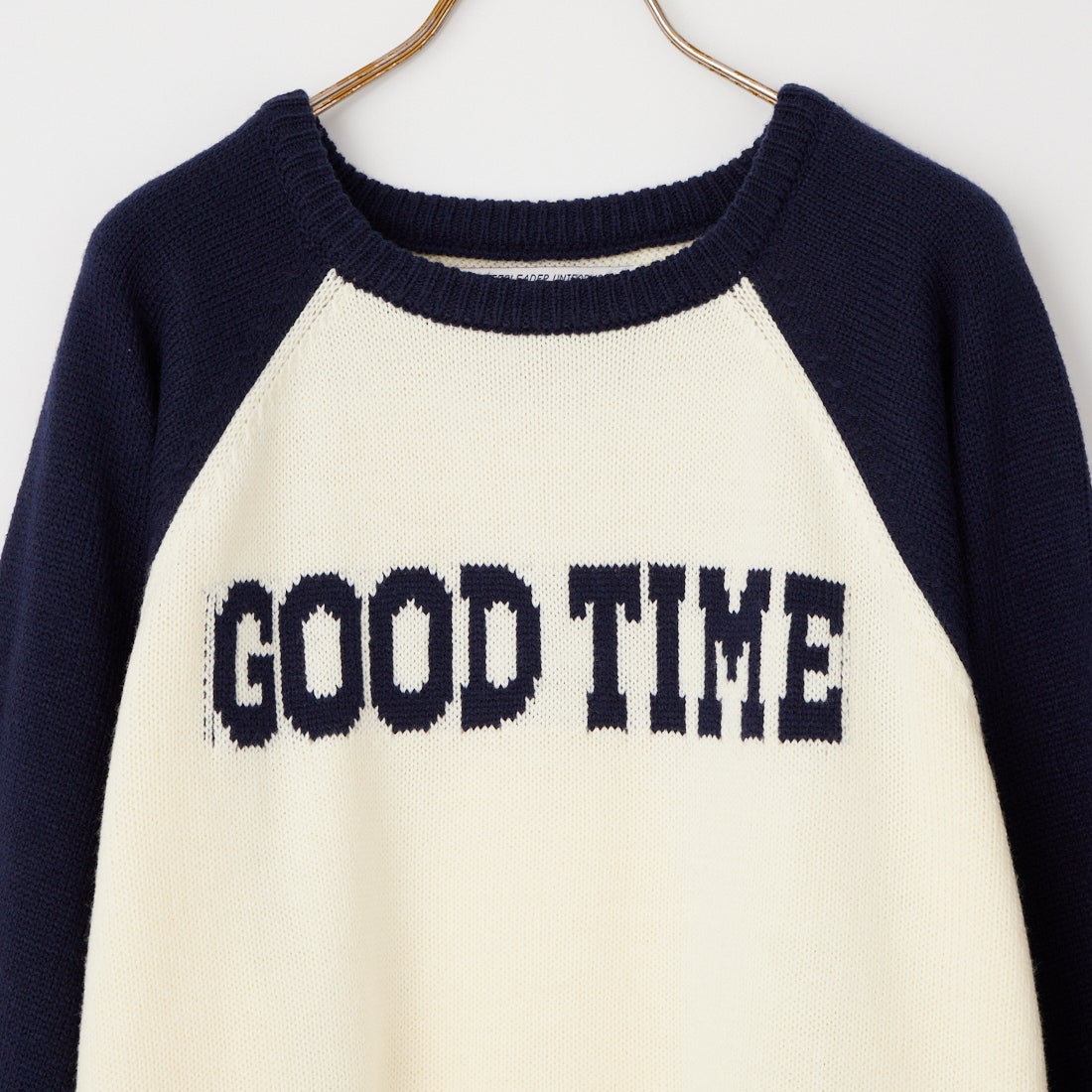 LOGAN Knitting Mills [ローガン ニッティング ミルズ] 別注 配色ジャガードラグランニット [LG-26FW29IN-JF] IVORY