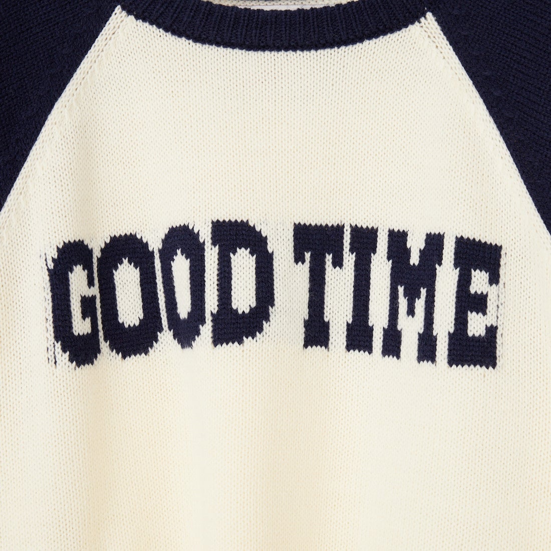 LOGAN Knitting Mills [ローガン ニッティング ミルズ] 別注 配色ジャガードラグランニット [LG-26FW29IN-JF] IVORY