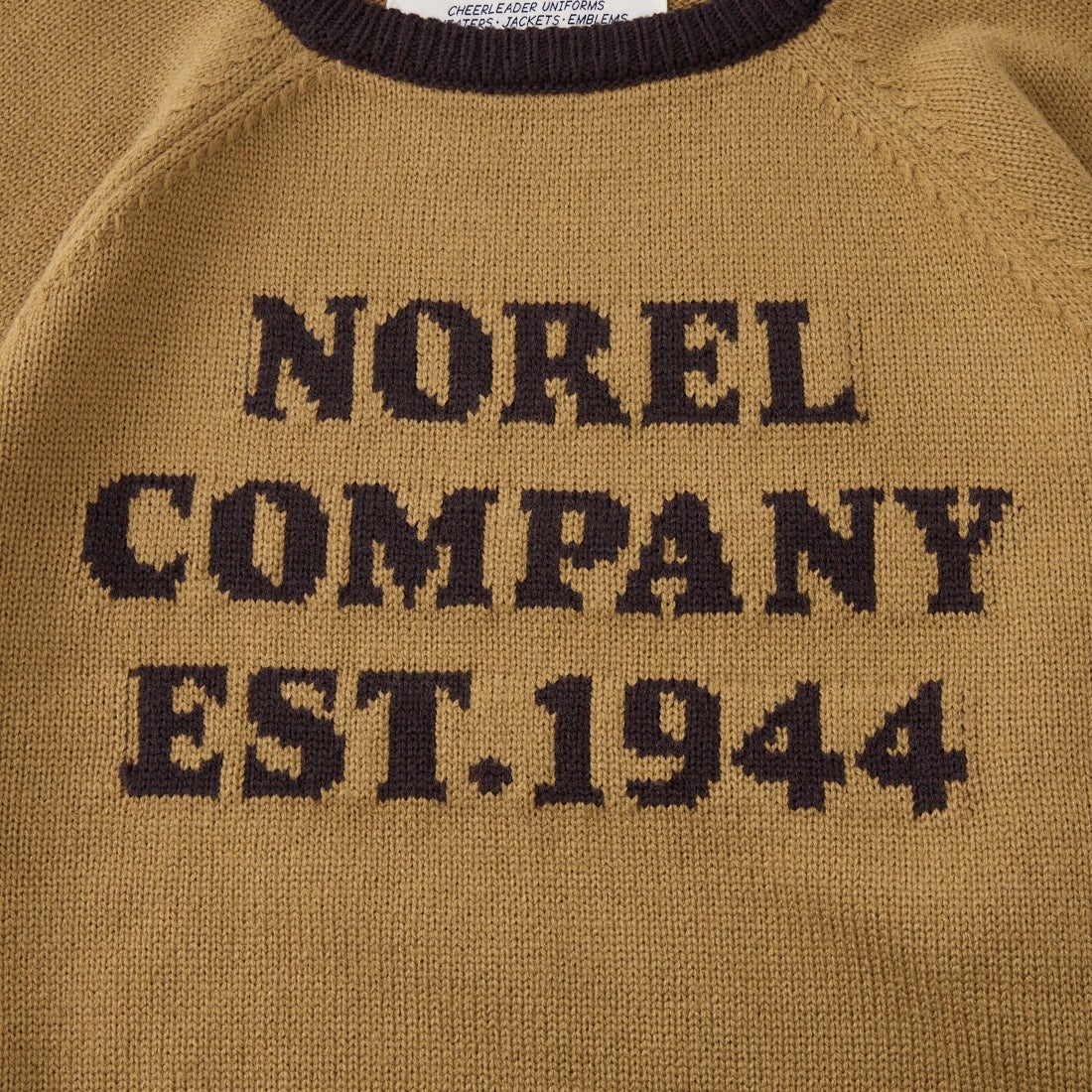 LOGAN Knitting Mills [ローガン ニッティング ミルズ] 別注 配色ジャガードラグランニット [LG-26FW29IN-JF] BEIGE