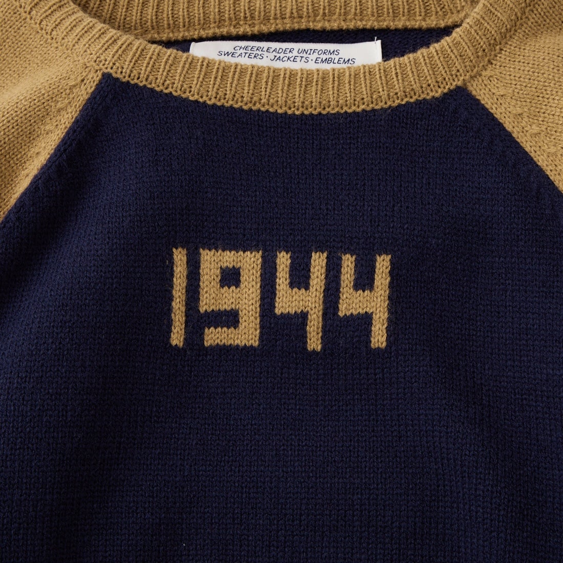 LOGAN Knitting Mills [ローガン ニッティング ミルズ] 別注 配色ジャガードラグランニット [LG-26FW29IN-JF] NAVY