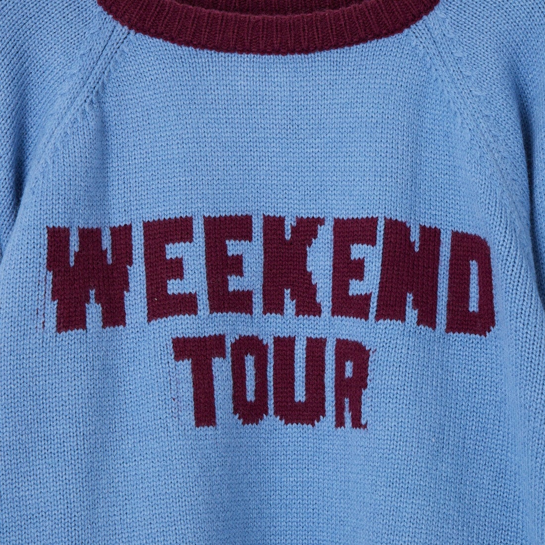 LOGAN Knitting Mills [ローガン ニッティング ミルズ] 別注 配色ジャガードラグランニット [LG-26FW29IN-JF] BLUE