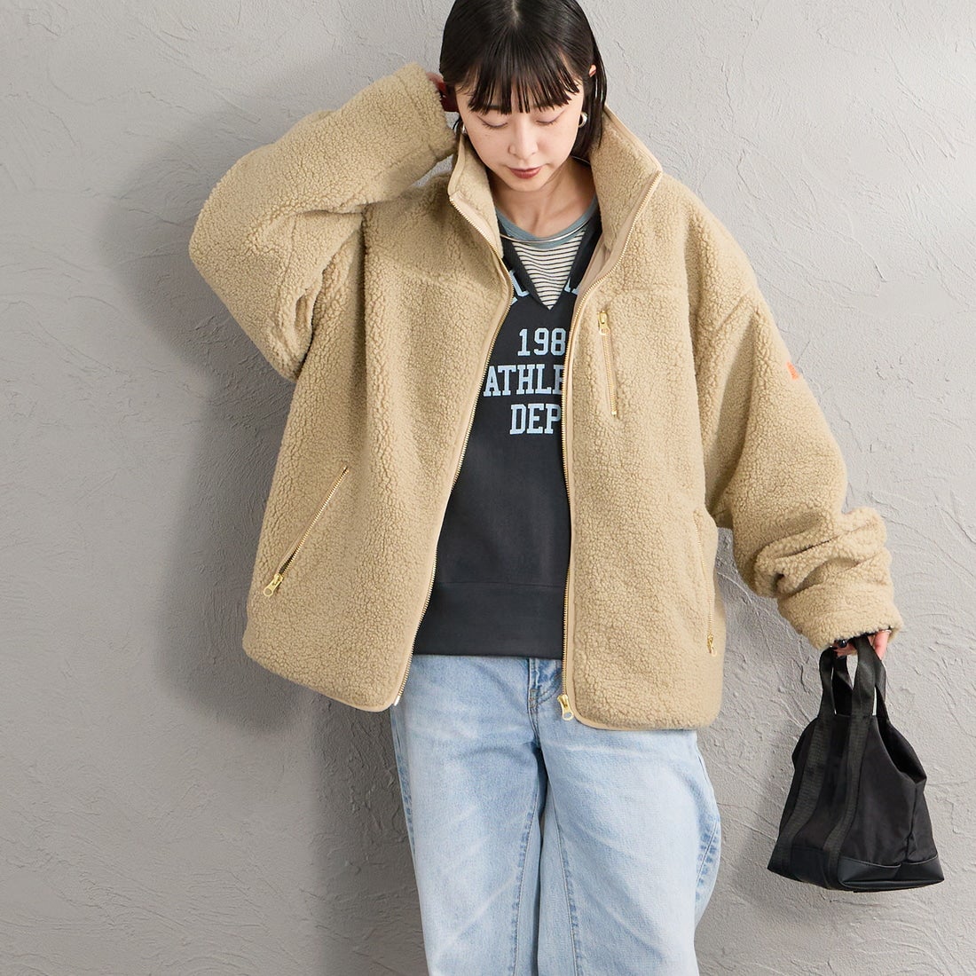 TAUPE&&モデル身長：150cm 着用サイズ：F&&