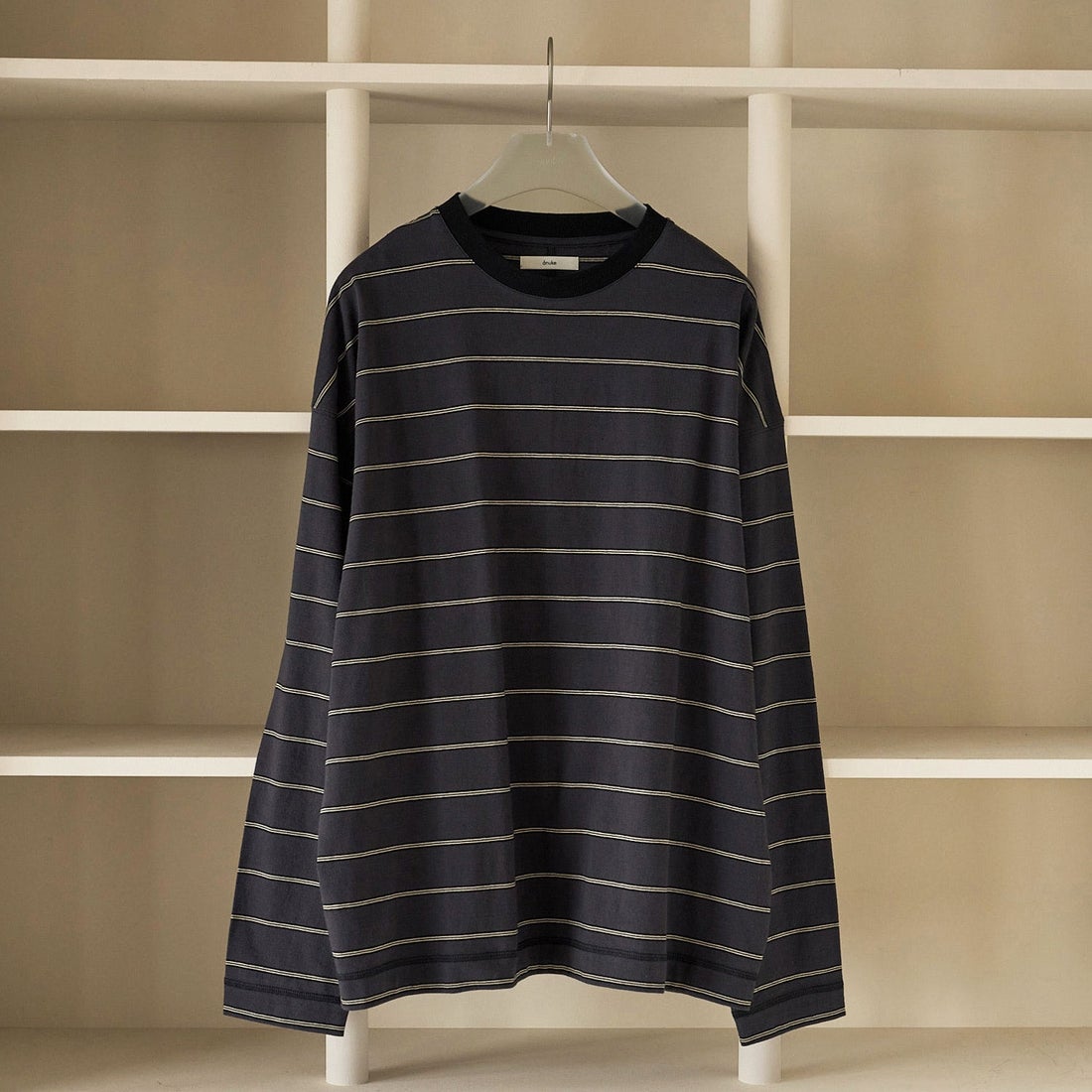 anuke [アンヌーク] ボーダールーズロングTシャツ [62620620] C/GRY