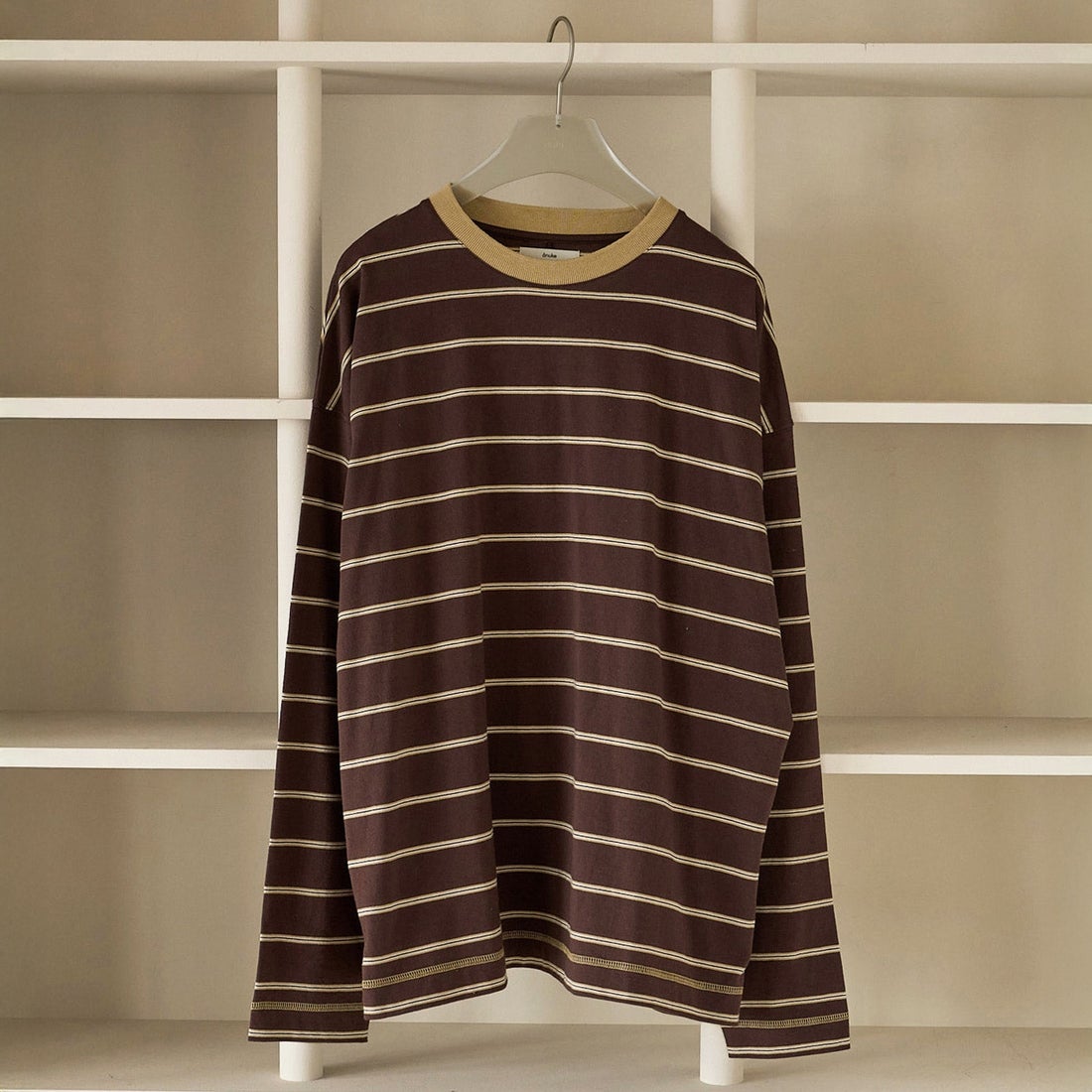 anuke [アンヌーク] ボーダールーズロングTシャツ [62620620] BRN