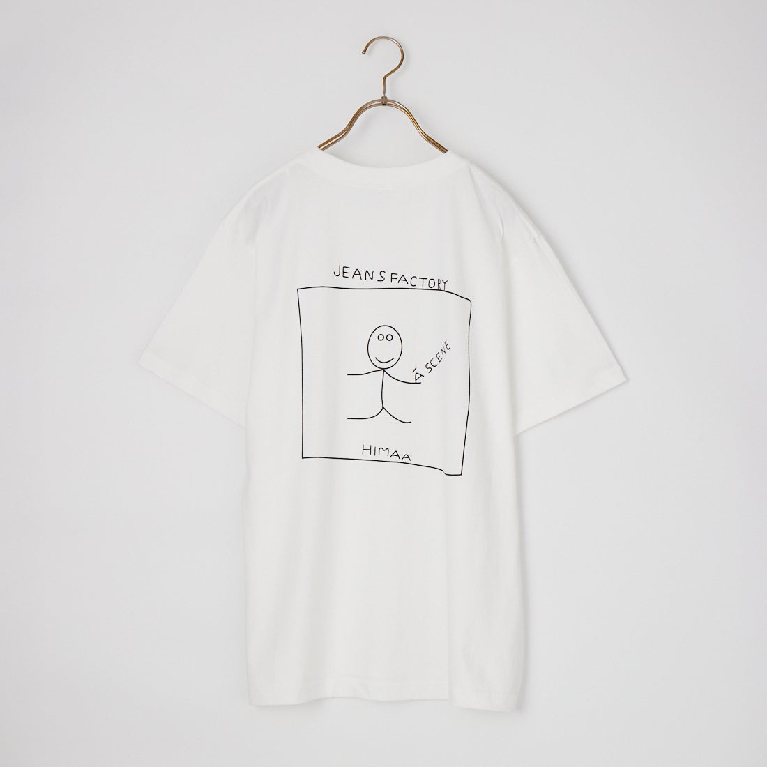 A SCENE [エーシーン] 別注 HIMAA×A SCENE ショートスリーブTシャツ [HM04-005-JF] WHITE B