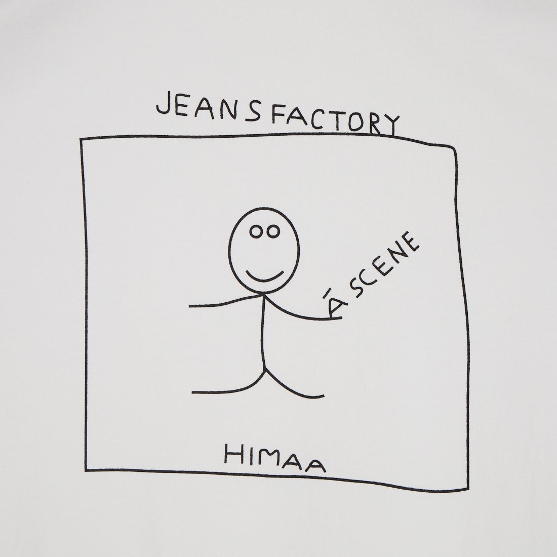 A SCENE [エーシーン] 別注 HIMAA×A SCENE ショートスリーブTシャツ [HM04-005-JF] WHITE B