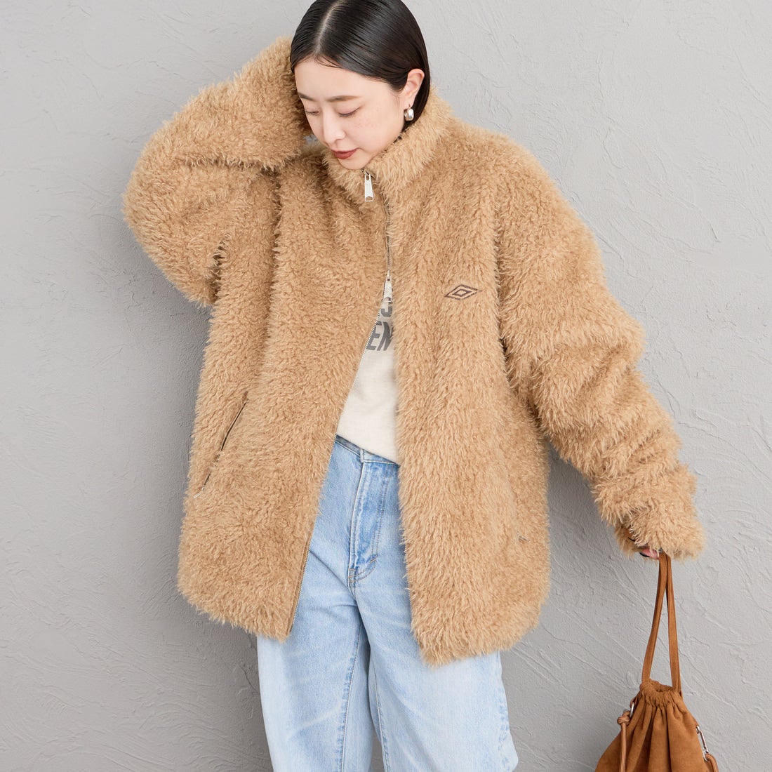 MOCHA BROW&&モデル身長：150cm 着用サイズ：S&&