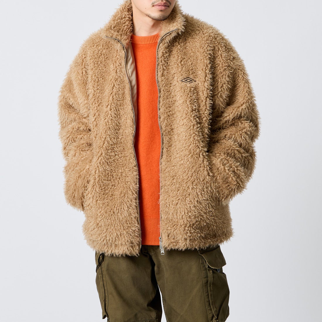 MOCHA BROW&&モデル身長：168cm 着用サイズ：L&&
