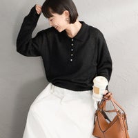 BLACK&&モデル身長：150cm 着用サイズ：F&&