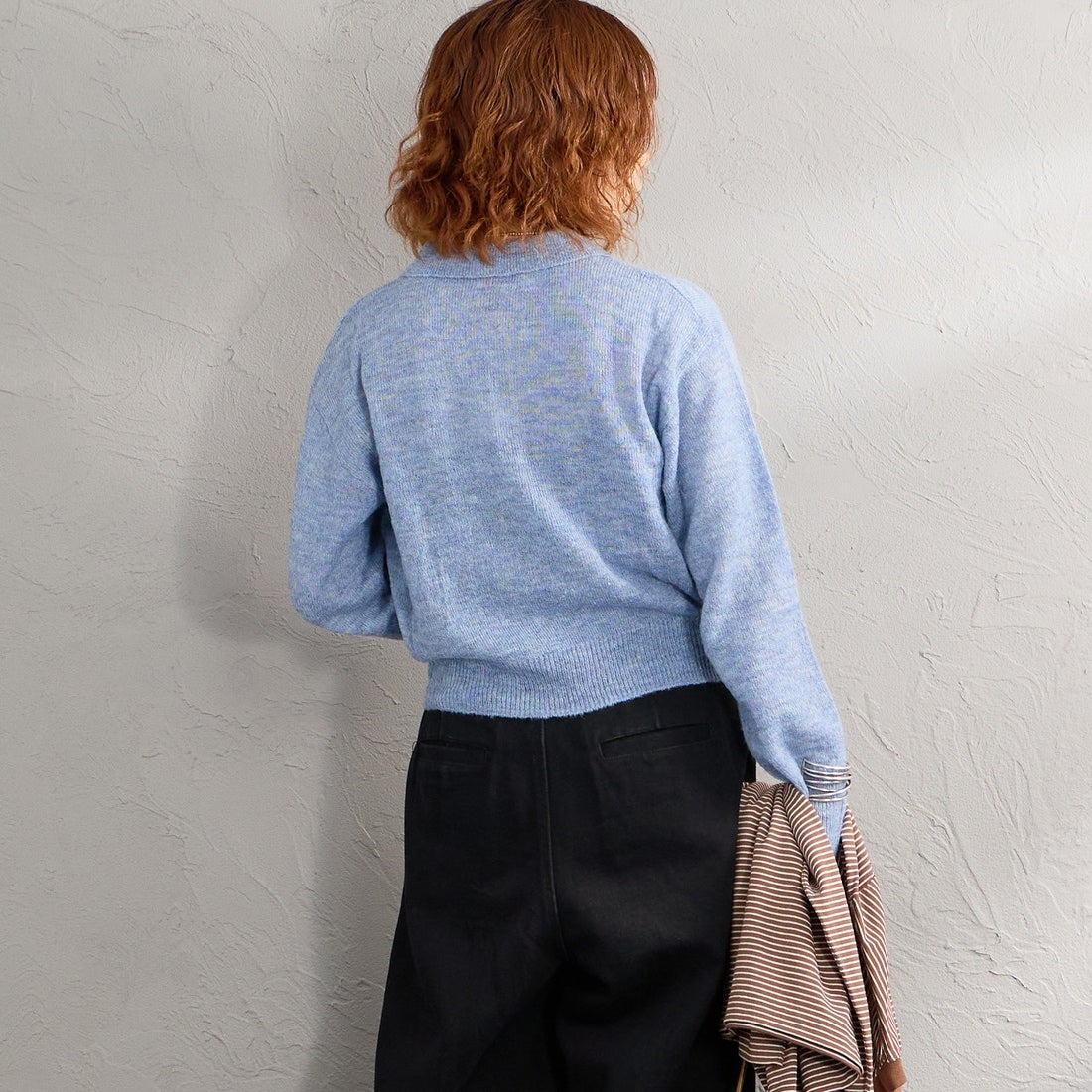 予約商品】Health knit [ヘルスニット] 別注 モヘアブレンドポロニット