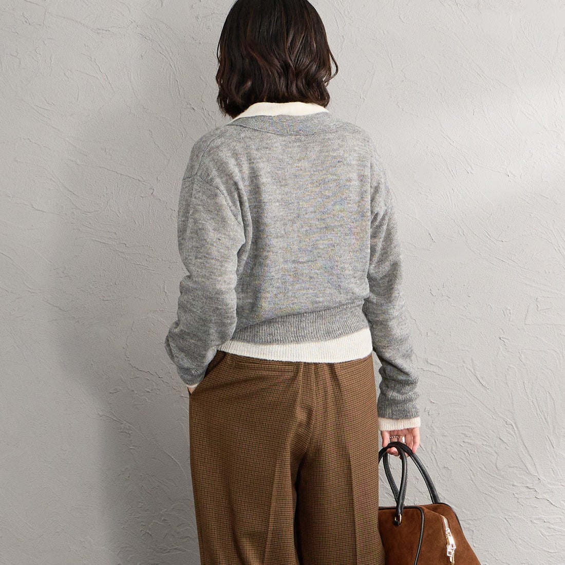予約商品】Health knit [ヘルスニット] 別注 モヘアブレンドポロニット