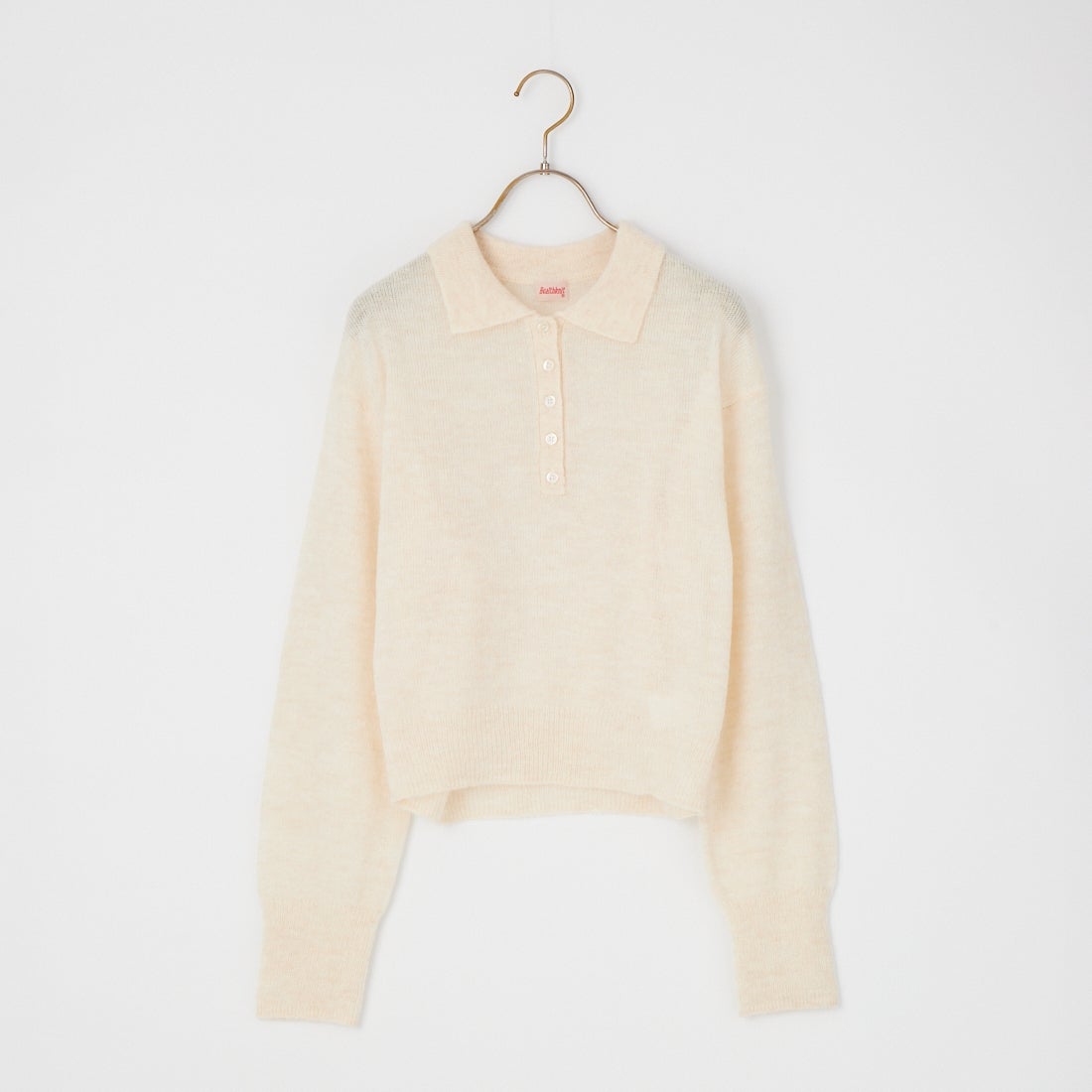 Health knit [ヘルスニット] 別注 モヘアブレンドポロニット [HR26F-L463IN-JF] OFF WHITE