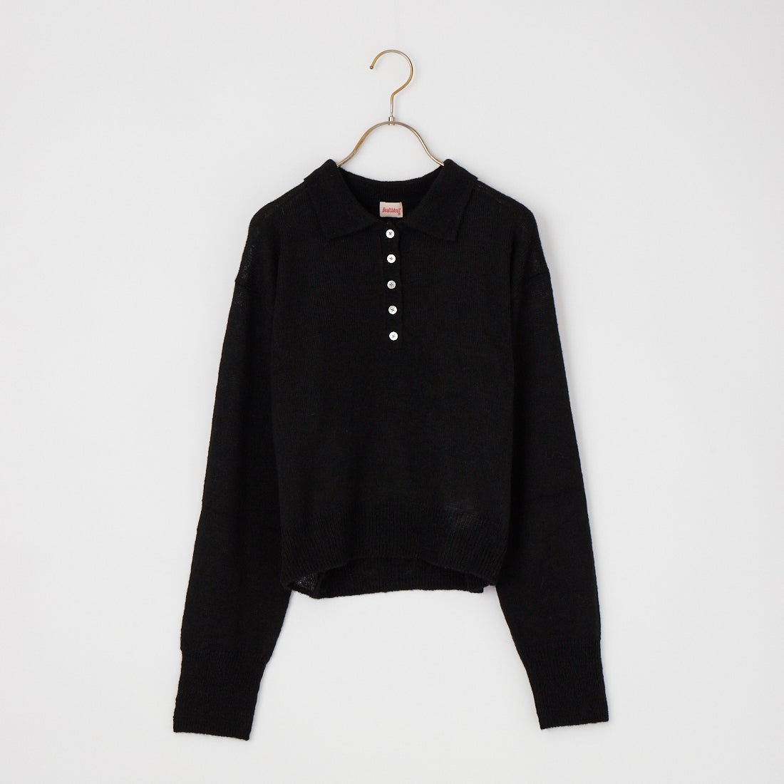 予約商品】Health knit [ヘルスニット] 別注 モヘアブレンドポロニット