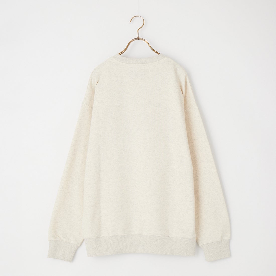 UNIVERSAL OVERALL [ユニバーサルオーバーオール] 別注 カレッジロゴデザイン クルーネックスウェット [U2631228IN-JF] OFF GRAY