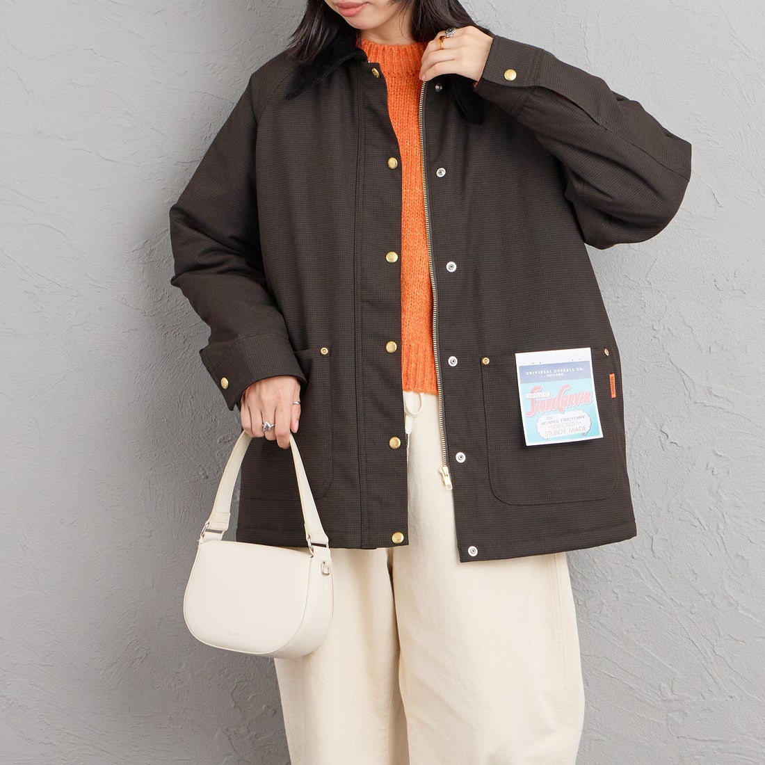 D.BROWN&&モデル身長：162cm 着用サイズ：F&&