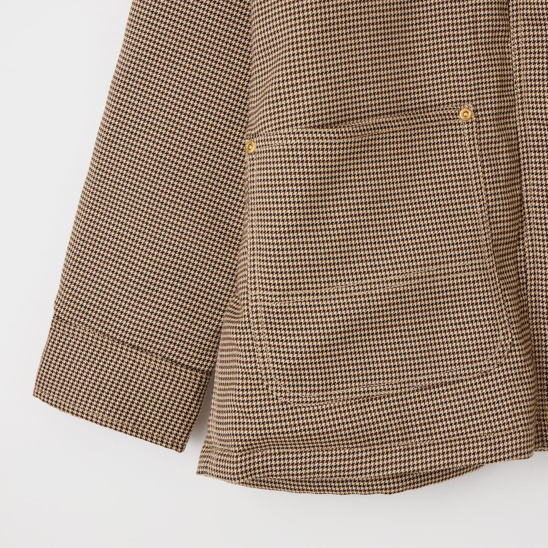 UNIVERSAL OVERALL [ユニバーサルオーバーオール] 別注 中綿入り チェック柄カバーオールジャケット [U2632496IN-JF] BEIGE