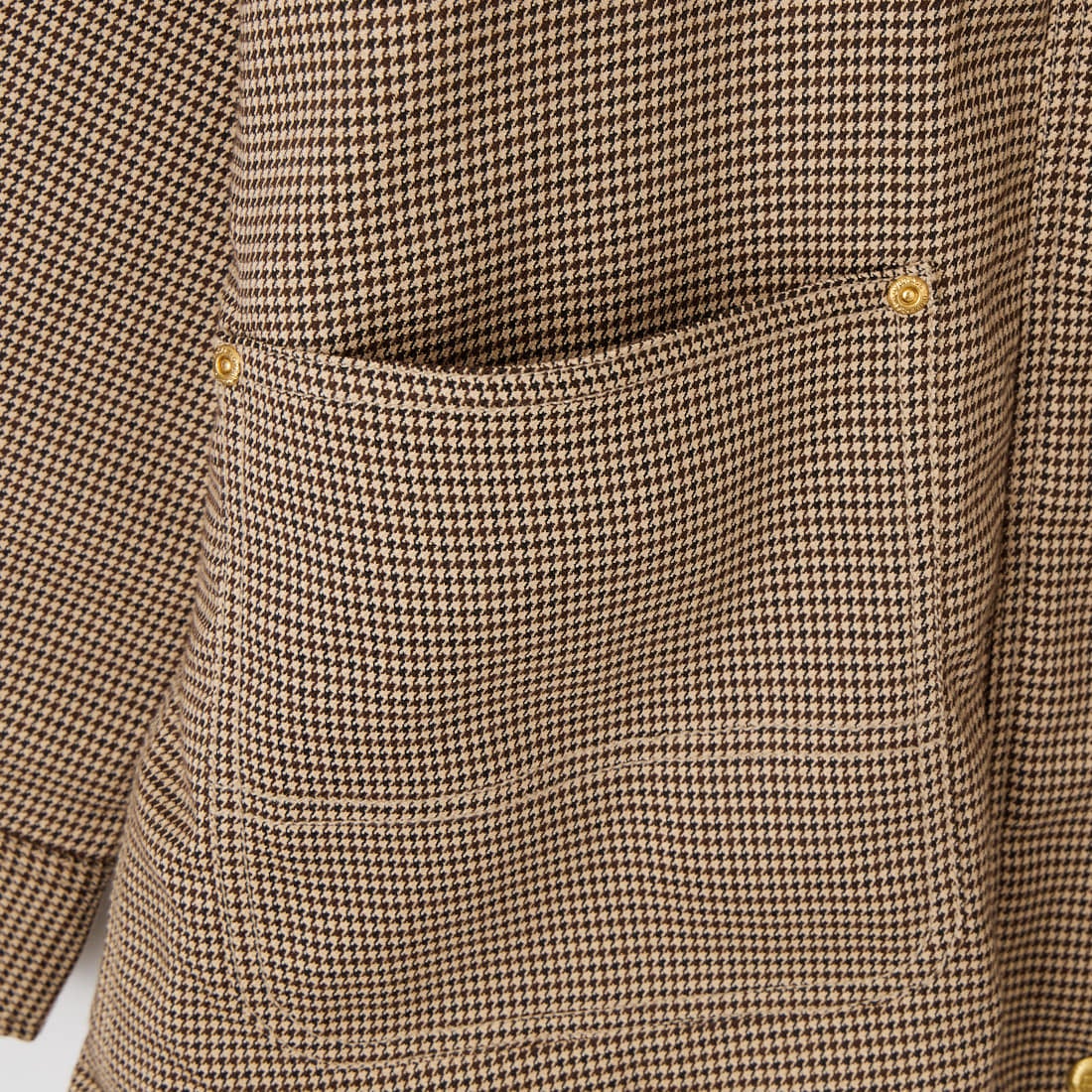 UNIVERSAL OVERALL [ユニバーサルオーバーオール] 別注 中綿入り チェック柄カバーオールジャケット [U2632496IN-JF] BEIGE