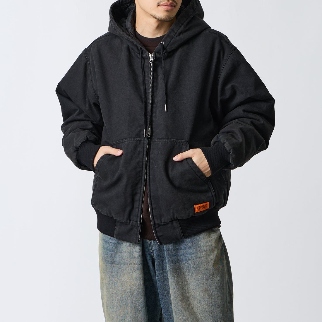 BLACK&&モデル身長：168cm 着用サイズ：L&&