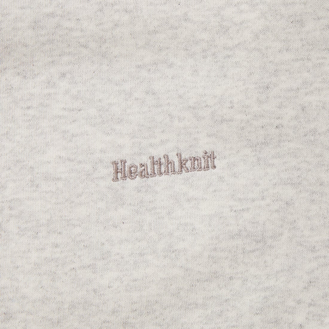 Health knit [ヘルスニット] 別注 ショート丈 ブリーチ加工ジップパーカー [HR26F-L465IN-JF] ASH GRAY