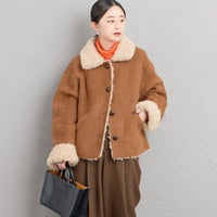 BROWN&&モデル身長：150cm 着用サイズ：F&&