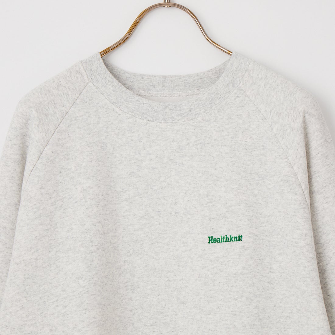 Health knit [ヘルスニット] 別注 ショート丈 クラシックラグランスリーブスウェット [HR26F-L464IN-JF] ASH GRAY