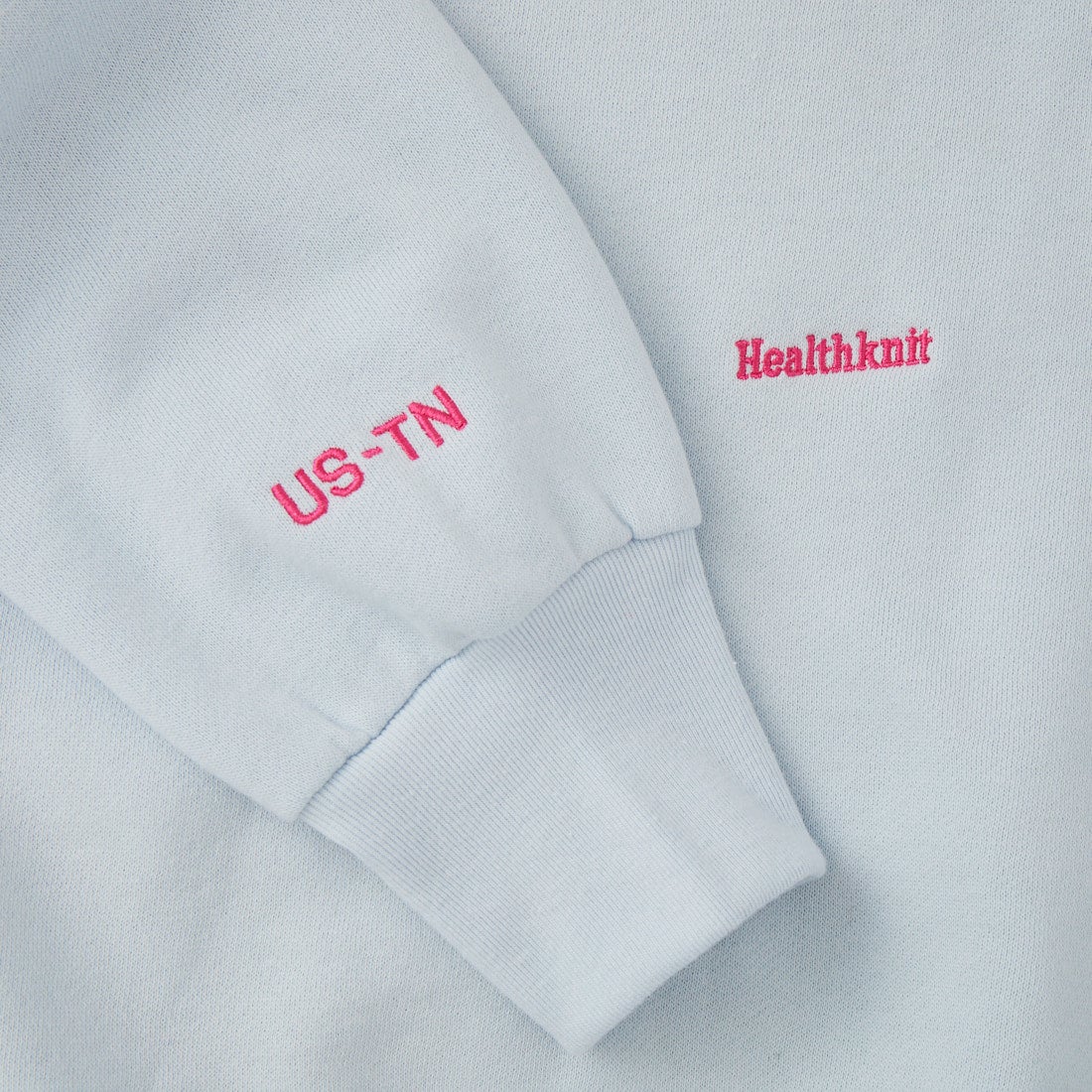 Health knit [ヘルスニット] 別注 ショート丈 クラシックラグランスリーブスウェット [HR26F-L464IN-JF] SAX