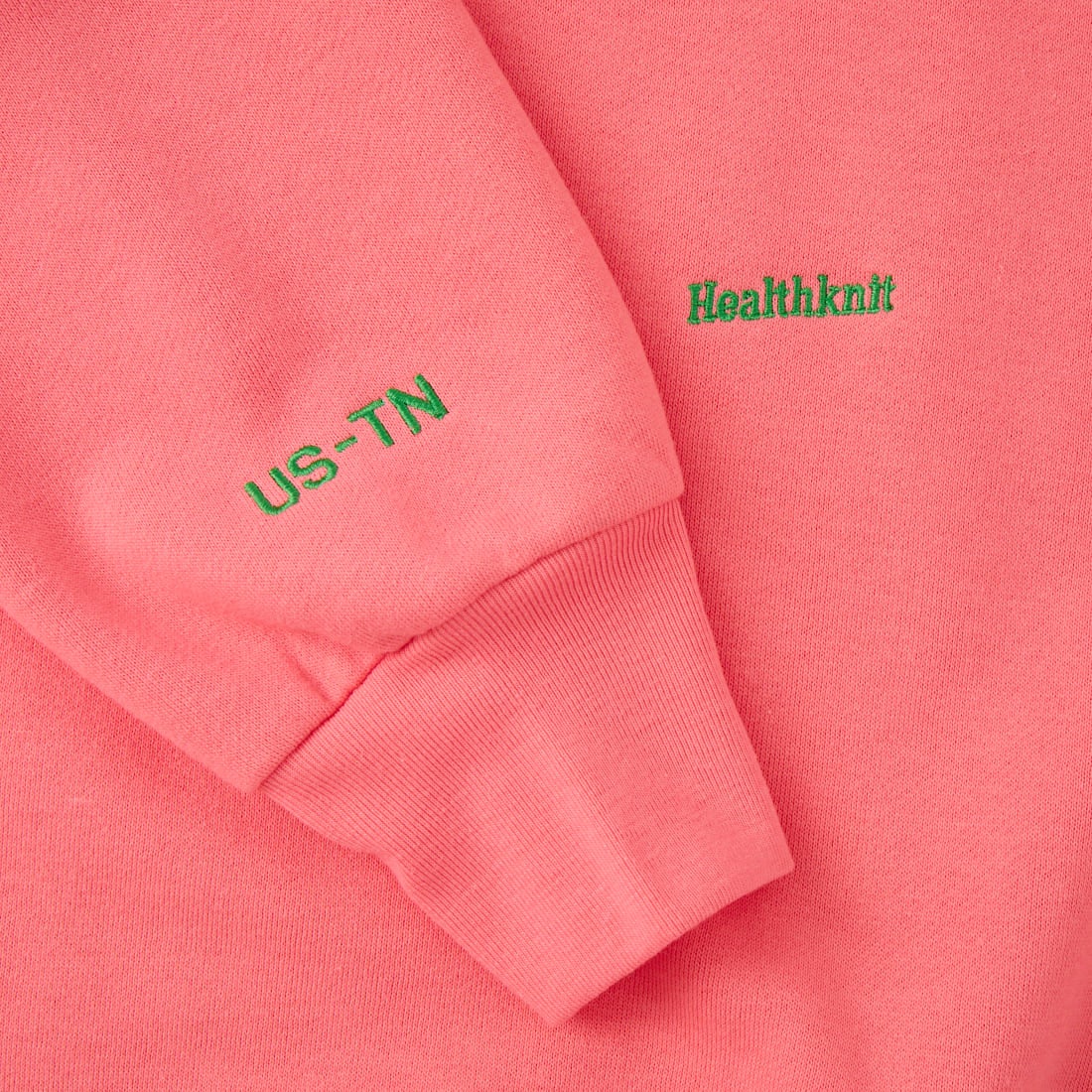 Health knit [ヘルスニット] 別注 ショート丈 クラシックラグランスリーブスウェット [HR26F-L464IN-JF] PINK