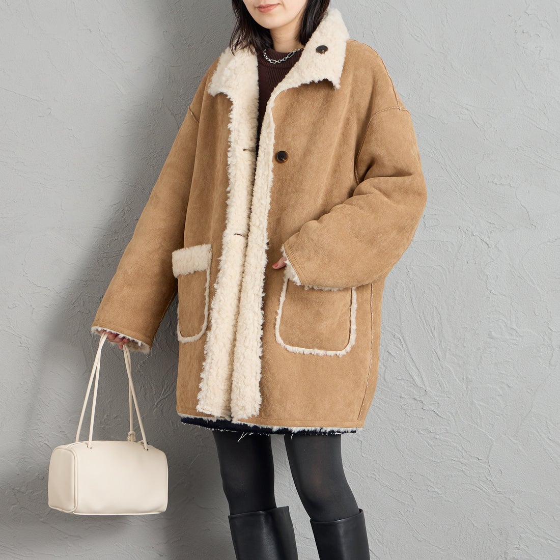 CAMEL &&モデル身長：160cm 着用サイズ：F&&