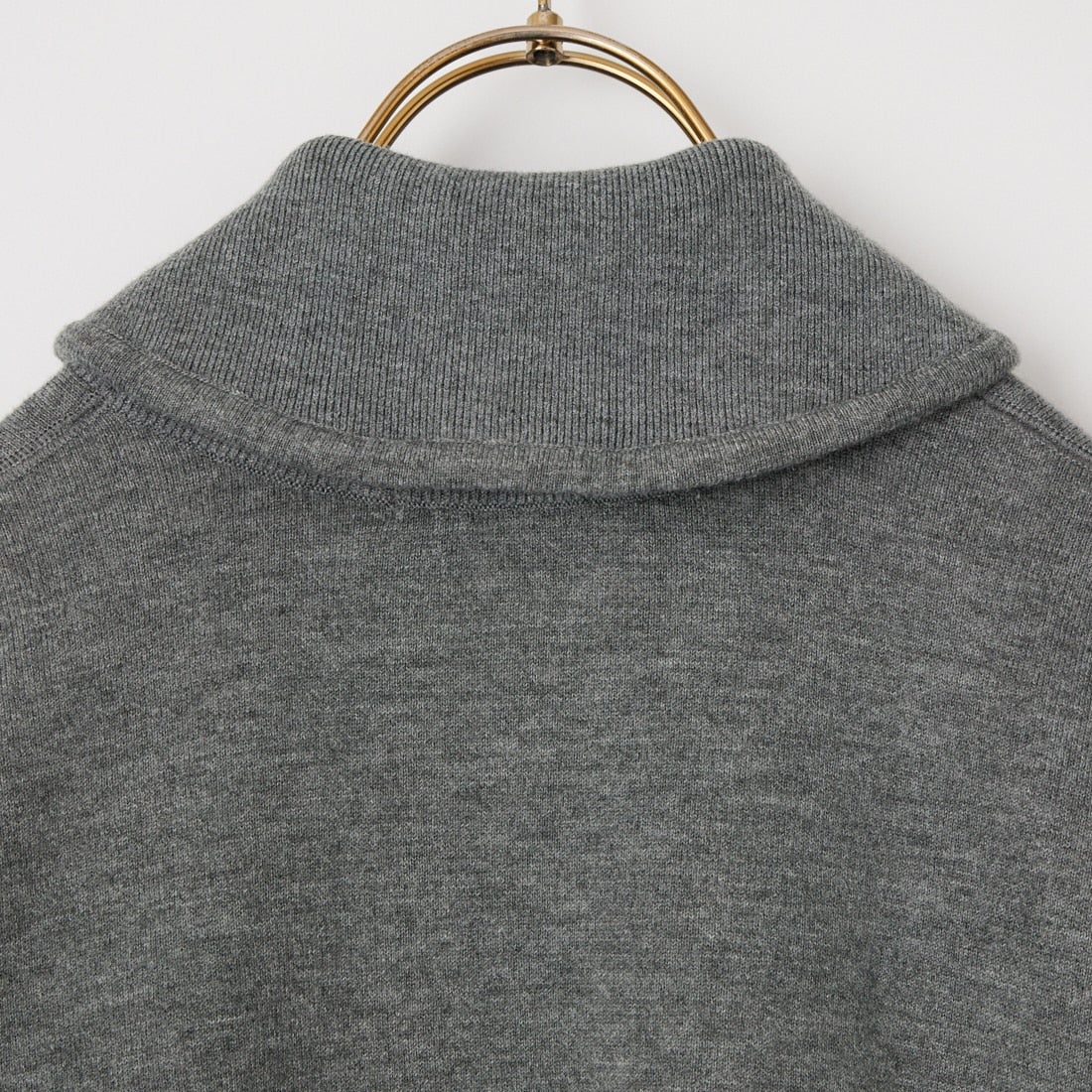 Americana × JEANS FACTORY [アメリカーナ × ジーンズファクトリー] 別注 ACロゴ ニットジップカーディガン [ASO-C-901-1-JF] ﾓｸﾁｬｺｰﾙ