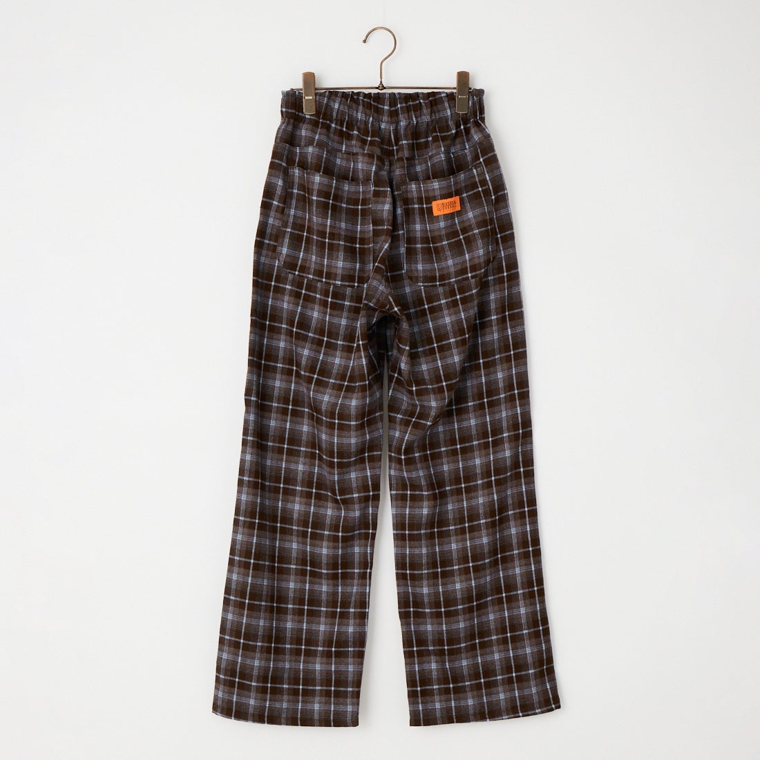 UNIVERSAL OVERALL [ユニバーサルオーバーオール] 別注 バックポケット イージーチェックパンツ [U2632600IN-JF] BROWN