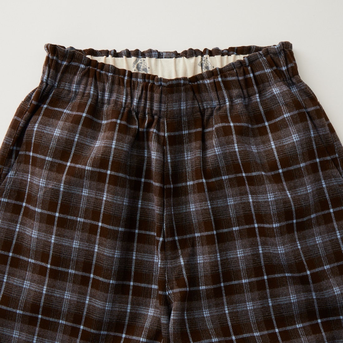 UNIVERSAL OVERALL [ユニバーサルオーバーオール] 別注 バックポケット イージーチェックパンツ [U2632600IN-JF] BROWN