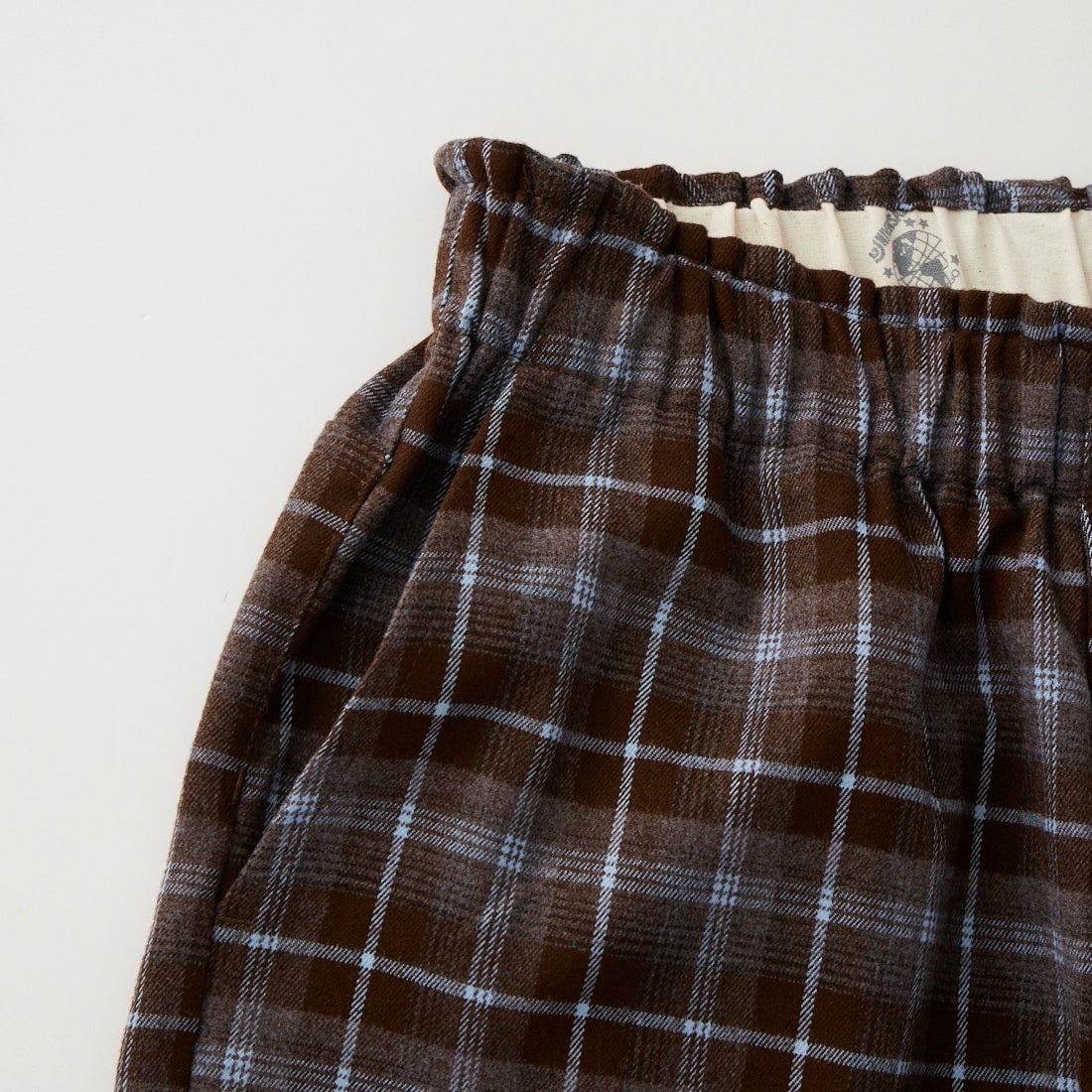 UNIVERSAL OVERALL [ユニバーサルオーバーオール] 別注 バックポケット イージーチェックパンツ [U2632600IN-JF] BROWN