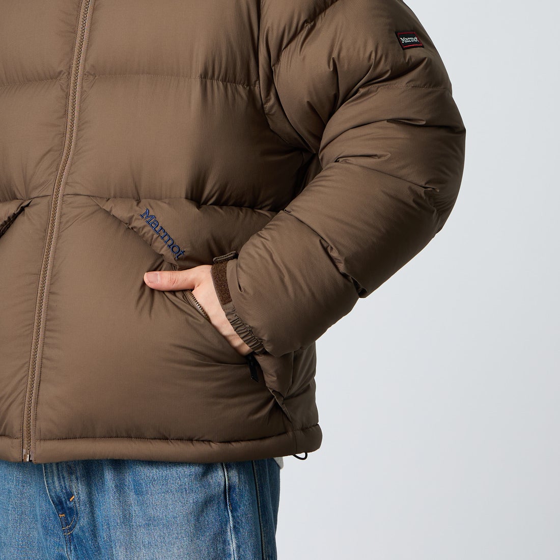 Marmot [マーモット] 別注 ワンポイントロゴ 750FPダウンジャケット [MTFW26UDW326IN-JF] BROWN
