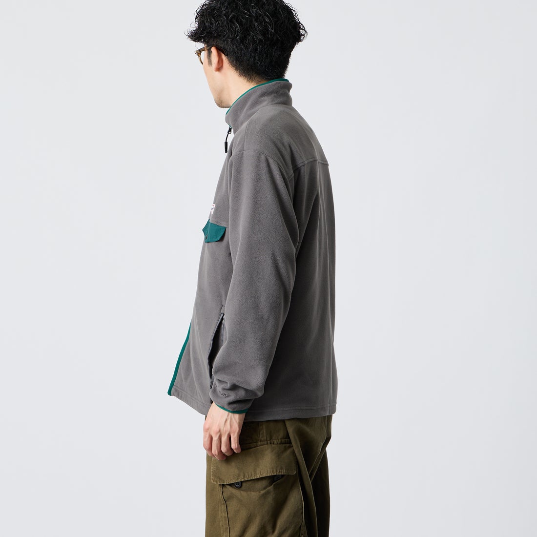 Marmot [マーモット] 別注 ポーラテック フリースジャケット [MTFW26UFL329IN-JF] CHARCOAL &&モデル身長：168cm 着用サイズ：M&&