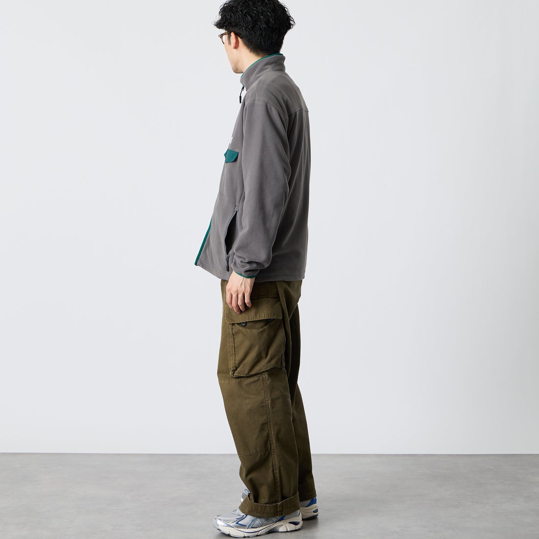 Marmot [マーモット] 別注 ポーラテック フリースジャケット [MTFW26UFL329IN-JF] CHARCOAL &&モデル身長：168cm 着用サイズ：M&&