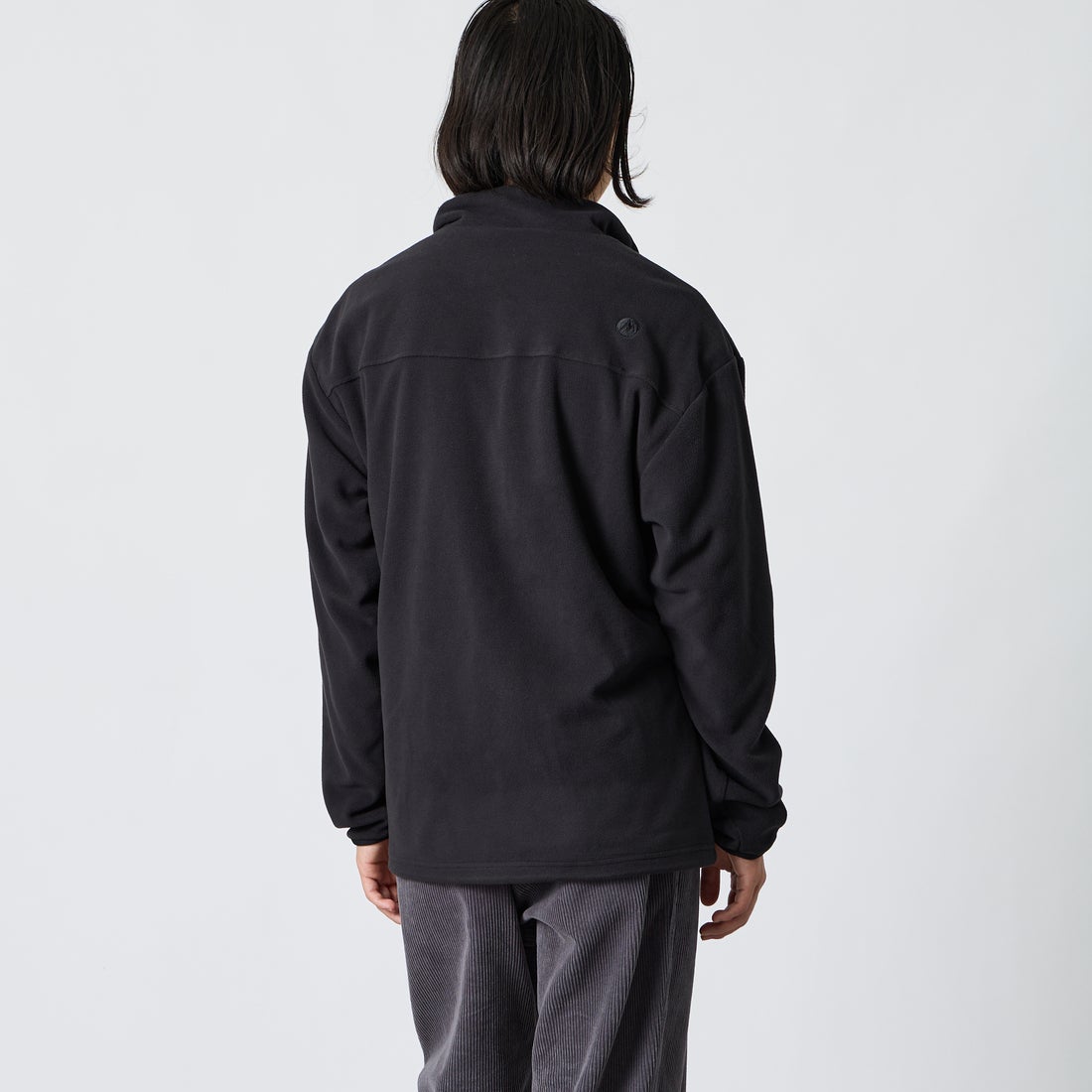 Marmot [マーモット] 別注 ポーラテック フリースジャケット [MTFW26UFL329IN-JF] BLACK &&モデル身長：175cm 着用サイズ：XL&&