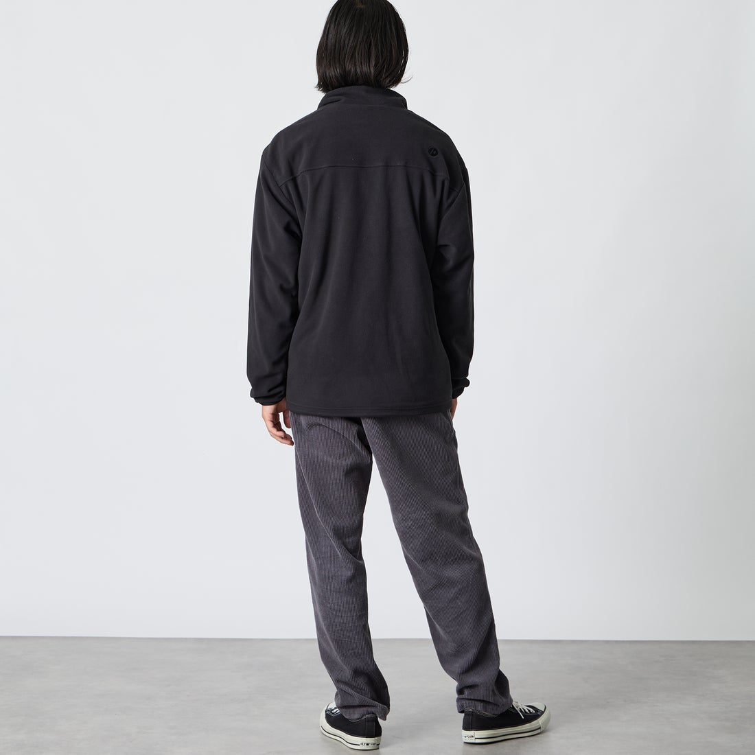 Marmot [マーモット] 別注 ポーラテック フリースジャケット [MTFW26UFL329IN-JF] BLACK &&モデル身長：175cm 着用サイズ：XL&&