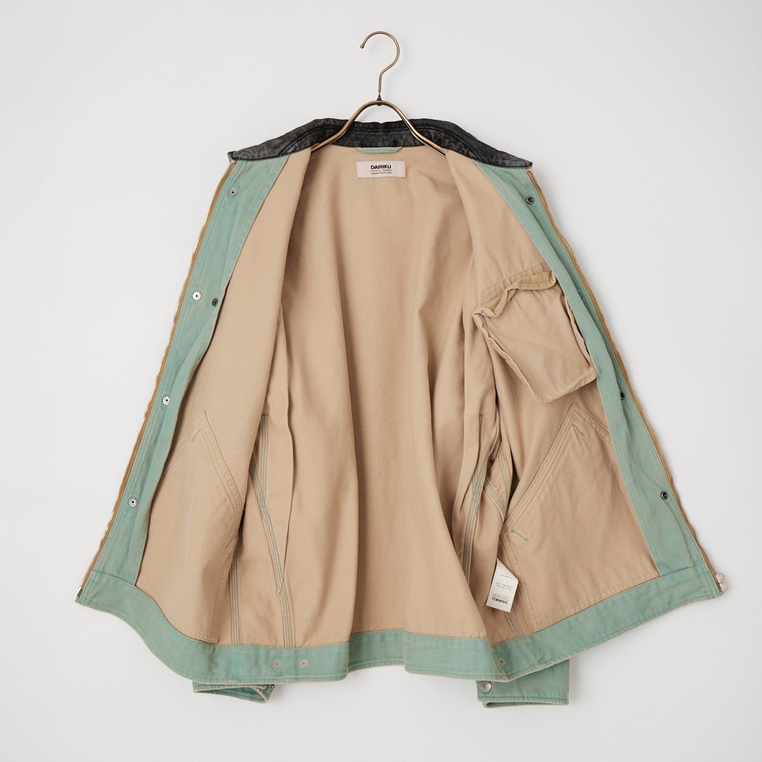 DAIRIKU [ダイリク] ヴィンテージウォッシュジャケット [DA-26AW-CP2] MINT GREEN