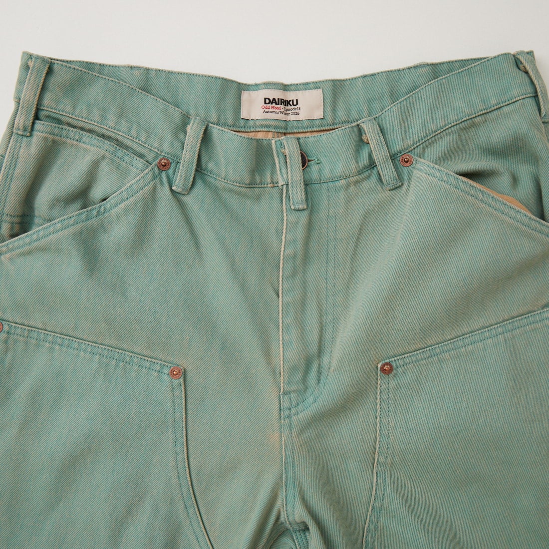 DAIRIKU [ダイリク] フレア ヴィンテージウォッシュ ペインターチノパンツ [DA-26AW-CP3] MINT GREEN