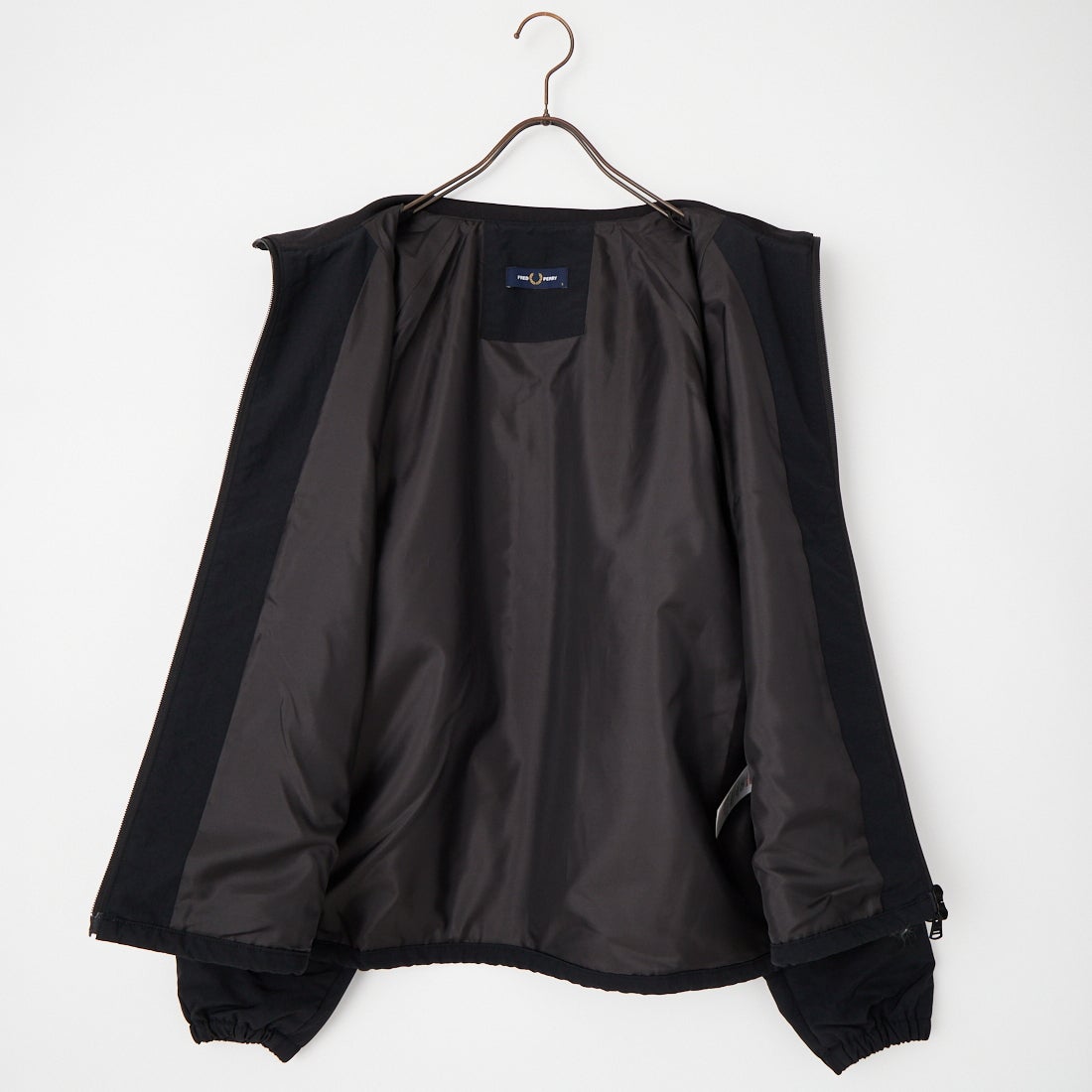 FRED PERRY [フレッドペリー] 別注 ナイロン シェルジャケット [FPM-26A-004JF] BLACK/DARK