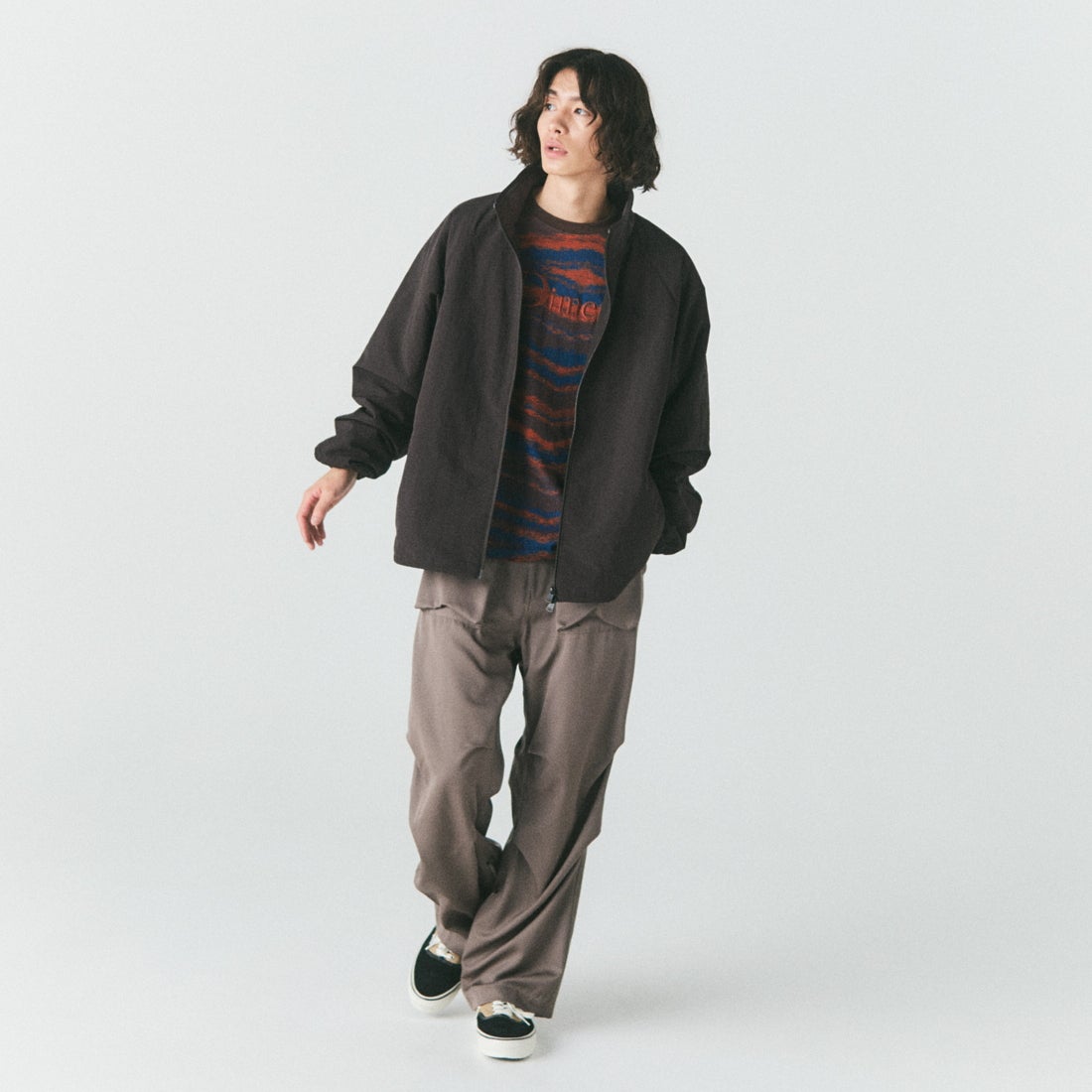 FRED PERRY [フレッドペリー] 別注 ナイロン シェルジャケット [FPM-26A-004JF] RICH BROWN