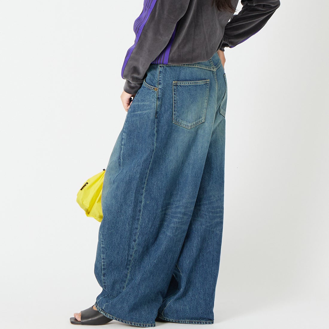 Needles [ニードルズ] ヒザデルジーンズ [TY233] A INDIGO &&モデル身長：162cm 着用サイズ：1&&