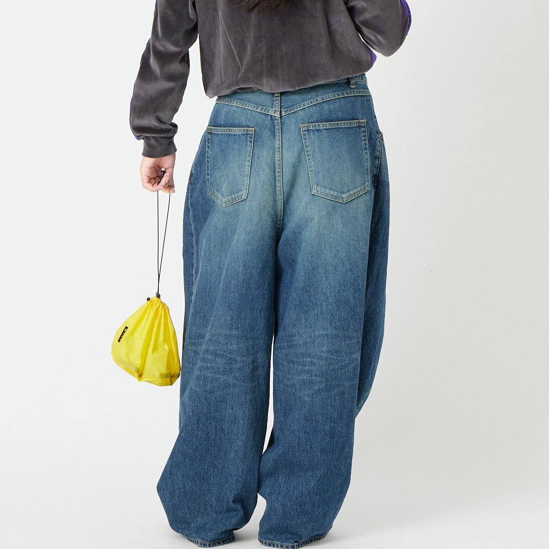 Needles [ニードルズ] ヒザデルジーンズ [TY233] A INDIGO &&モデル身長：162cm 着用サイズ：1&&