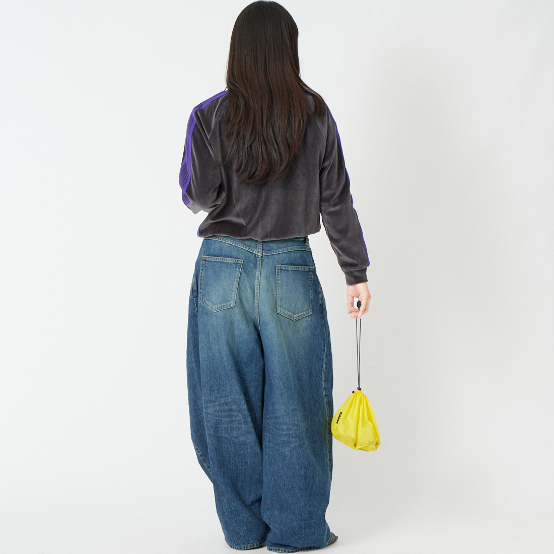 Needles [ニードルズ] ヒザデルジーンズ [TY233] A INDIGO &&モデル身長：162cm 着用サイズ：1&&
