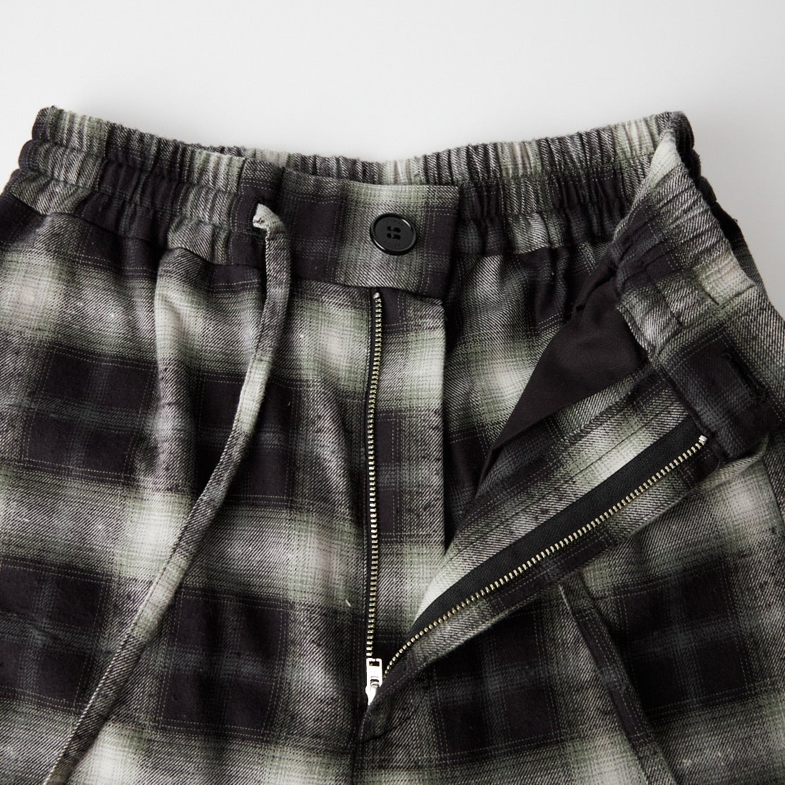 Oblada [オブラダ] オンブレチェックパンツ [F2610PT03] BLACK