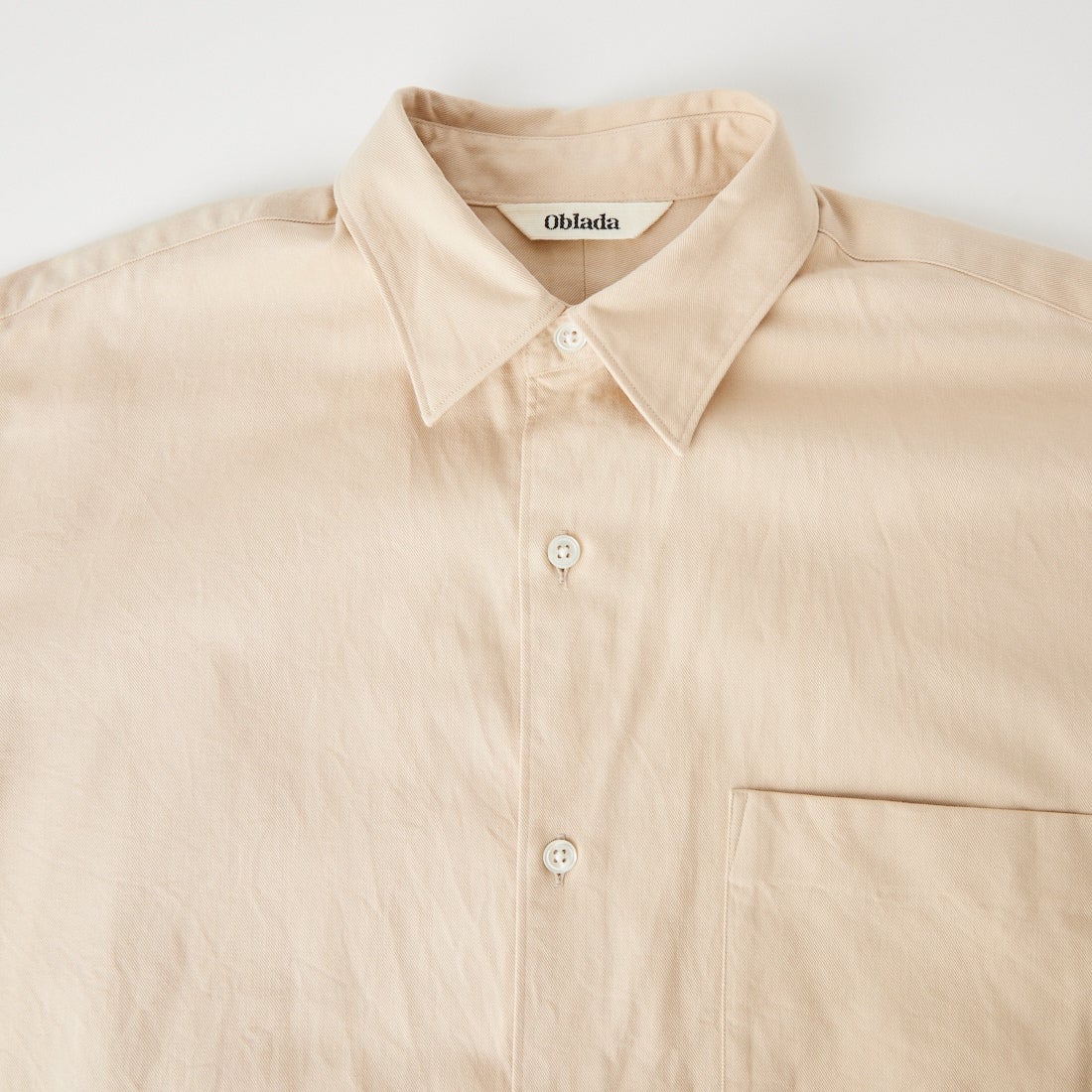 Oblada [オブラダ] コットンツイルオーセンティックシャツ [F2610SH08] BEIGE
